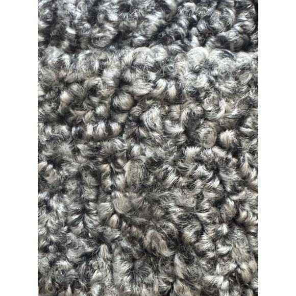 Vintage Gray Black Curly Wool Cossack Hat Persian Lamb Style Large main image 10